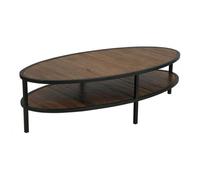 Table basse ovale - MDF - Marron - Interior's