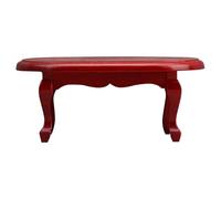 Table Basse Ovale Miniature en Bois 1:12, Acajou, Rouge | Structure table basse, Table basse ovale miniature, Salon d’une miniature, Pr amateurs miniatures
