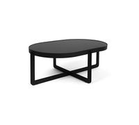 Table basse ovale noire Centre