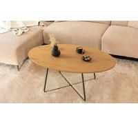 Table basse ovale Novaris de Home Deluxe : Chêne huilé