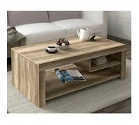 Table basse - PEGANE - Chêne vieilli - 110,20 x 60 x 40 cm