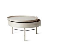 Table Basse Pivotante Ø65 en Chêne Blanc