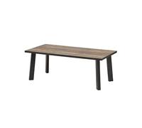 AltoBuy Table Basse Plateau Aspect Bois Rustique Pieds métal - Chiara