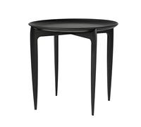 Table Basse Plateau Noir Ø45