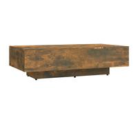 Table Basse, Plateau Relevable Rangement, Hauteur Réglable 100x49,5x31 Cm Bois Composé Marron