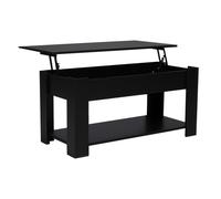 Table basse plateau relevable UTAH 100x50cm / Noir