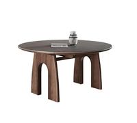 Table basse pliable en bois massif, design compact, meuble peu encombrant pour les petits salons, options carrées et rondes polyvalentes