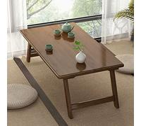 Table basse pliable en bois massif pour les petits espaces, idéale pour le salon, le bureau, les fenêtres et l'installation de thé japonais, meuble compact et fonctionnel