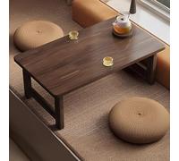 Table Basse Pliable en Bois, Tables De Balcon pour La Maison pour S'asseoir, Bureau De Salle À Manger Thé Tatami, Bureau sans Assemblage(80 * 40 * 33cm)