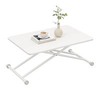Table Basse Pliable, Table Basse Blanche, Une Table for de Multiples Usages, Aucune Installation Requise, Il Suffit de L'ouvrir et de L'utiliser, Convient Au Salon