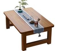 Table basse pliable Table en bois Table basse de salon Table basse Table à thé Table d'étude pour enfants (couleur : marron, dimensions : 70 x 40 x 35 cm)