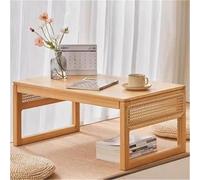 Table Basse Pliante Bambou Table Basse Portable Salon Bureau Méditation Cérémonie Du Thé Multi-Usages