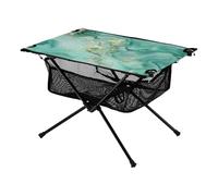 Table basse pliante - Beau fond aquarelle abstrait - Table d'appoint de camping pliable avec sac de rangement pour barbecue, camping, cuisine