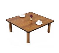 Table basse pliante de style japonais pour chambre à coucher, baie vitrée, 70 x 70 cm