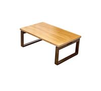 Table basse pliante en bambou de style japonais - Autel de méditation bas et table basse - Table de sol compacte pour salon et chambre à coucher - Marron 60 x 40 x 26 cm - Jaune - 160 x 40 x 26 cm
