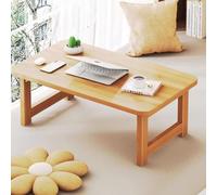 Table basse pliante en bambou de style japonais - Table de méditation portable pour thé et café Petit ordinateur portable Plateau de service pliable pour pique-nique Snack Plateau pour utilisation en