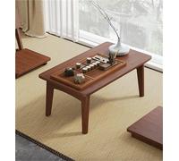 Table basse pliante en bambou, style japonais, table basse portable pour salon, balcon, extérieur, pas de montage nécessaire