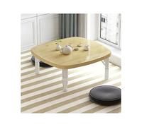 Table basse pliante en bois massif pour économiser de l'espace Design carré S pour la maison et les petits espaces Idéal pour le travail et les loisirs (70 x 70 x 35 cm)