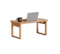 Table basse pliante japonaise en bois - Table basse pour s'asseoir au sol, petit canapé, bureau d'appoint pour salon et salon de thé (80 x 50 x 34 cm)