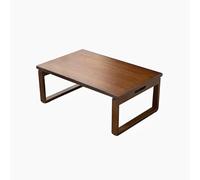 Table basse pliante moderne en bois japonais, design rectangulaire, pas de montage nécessaire, table de sol pour salon et salle à manger - Élégance peu encombrante