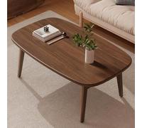Table basse pliante multifonctionnelle pour salon et chambre à coucher, table centrale carrée en bois, parfaite pour les petits espaces (marron, 120 x 55 x 45 cm)
