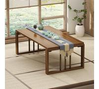 Table basse pliante multifonctionnelle - Table basse rectangulaire en bois, facile à assembler, table basse pour salon, salle à manger, chambre à coucher, cuisine - Design élégant et peu encombrant