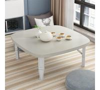 Table basse pliante portable en bois, idéale pour le salon ou comme table de salle à manger basse et peu encombrante, avec une finition rustique et un montage facile pour une utilisation intérieure