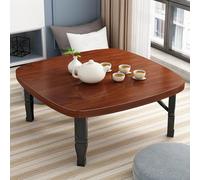 Table basse pliante portable en bois pour une utilisation au sol, parfaite pour le salon et l'extérieur, table basse peu encombrante pour un rangement facile