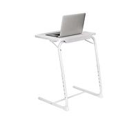 Table basse pliante réglable en métal pour ordinateur portable avec porte-gobelets, table centrale élégante pour salon et chambre à coucher
