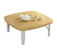 Table basse pliante style japonais Table basse / Table d'étude / Table à manger / Petite table carrée pour baie vitrée dans chambre tatami (C 60 cm) (B 70 cm)