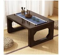 Table Basse Pliante, Table à thé Japonaise Tatami, Table Basse sur Pied, Petite Table à Manger en Bois, Convient pour Le Salon, la Chambre, Le Salon de thé, Le Camping, Marron (60