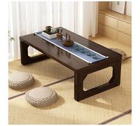 Table Basse Pliante, Table à thé Japonaise Tatami, Table Basse sur Pied, Petite Table à Manger en Bois, Convient pour Le Salon, la Chambre, Le Salon de thé, Le Camping, Marron (60