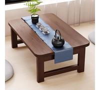 Table basse pliante - Table basse compacte pour s'asseoir, petit bureau Kotatsu pour chambre à coucher et baie vitrée 120 x 50 x 30 cm, parfaite pour les espaces de vie confortables