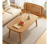 Table basse portable minimaliste pliable - Table basse rectangulaire pour les petits espaces, idéale pour le salon, la chambre à coucher et le balcon, sans assemblage, design japonais