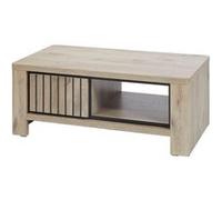 RODIN - Table Basse Porte et 1 Tiroir Aspect Bois Finition Canyon - Altobuy Marron