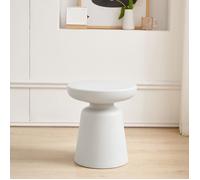 Table basse Posio ronde 44 x Ø 40 cm blanc