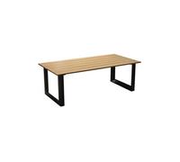 Table basse - PRADO - Aluminium époxy - Lattes - Graphite