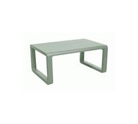 Table basse - QUENZA II - Aluminium époxy - Lattes - Amande