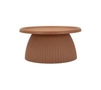 Table Basse Rainurée "Geax" 70cm Rouge