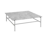 Table basse Rebar 100x104cm fossil grey powder coated steel frame