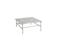 HAY Table basse Rebar 80x84x33 cm Grey marble-fossil