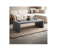 Table basse rectangle 110x55x35 cm effet béton gris - EKLEA