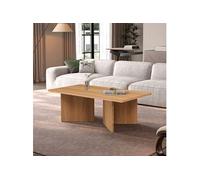 Table basse rectangle 125x65x42 cm effet chêne - ARILO