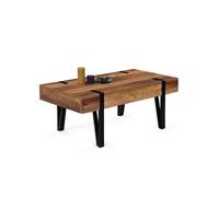 IDMarket Table basse Austria rectangulaire 1 tiroir bois pied épingle