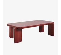 Table basse rectangulaire 120x60 cm en MDF Genève Vin Rouge