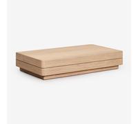 Table basse rectangulaire 130x75 cm en bois d'acacia Verona Acacia Marron Clair