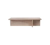 Table basse rectangulaire aspect travertin HARBOR 120 x 45 x 30 cm