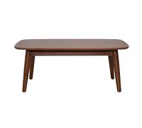 Table basse rectangulaire bois foncé noyer L100 cm NORDECO