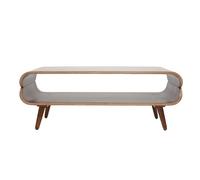 Table basse rectangulaire bois foncé noyer l118 cm takla