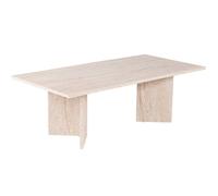 Table basse rectangulaire effet Travertin 119 cm - Taona